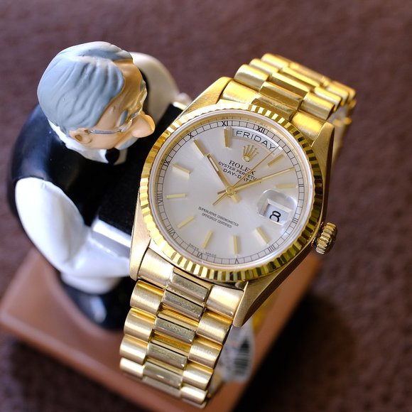 Rolex Day Date 18K Factory Silver Dial 36mm Watch - Picture 8 of 8